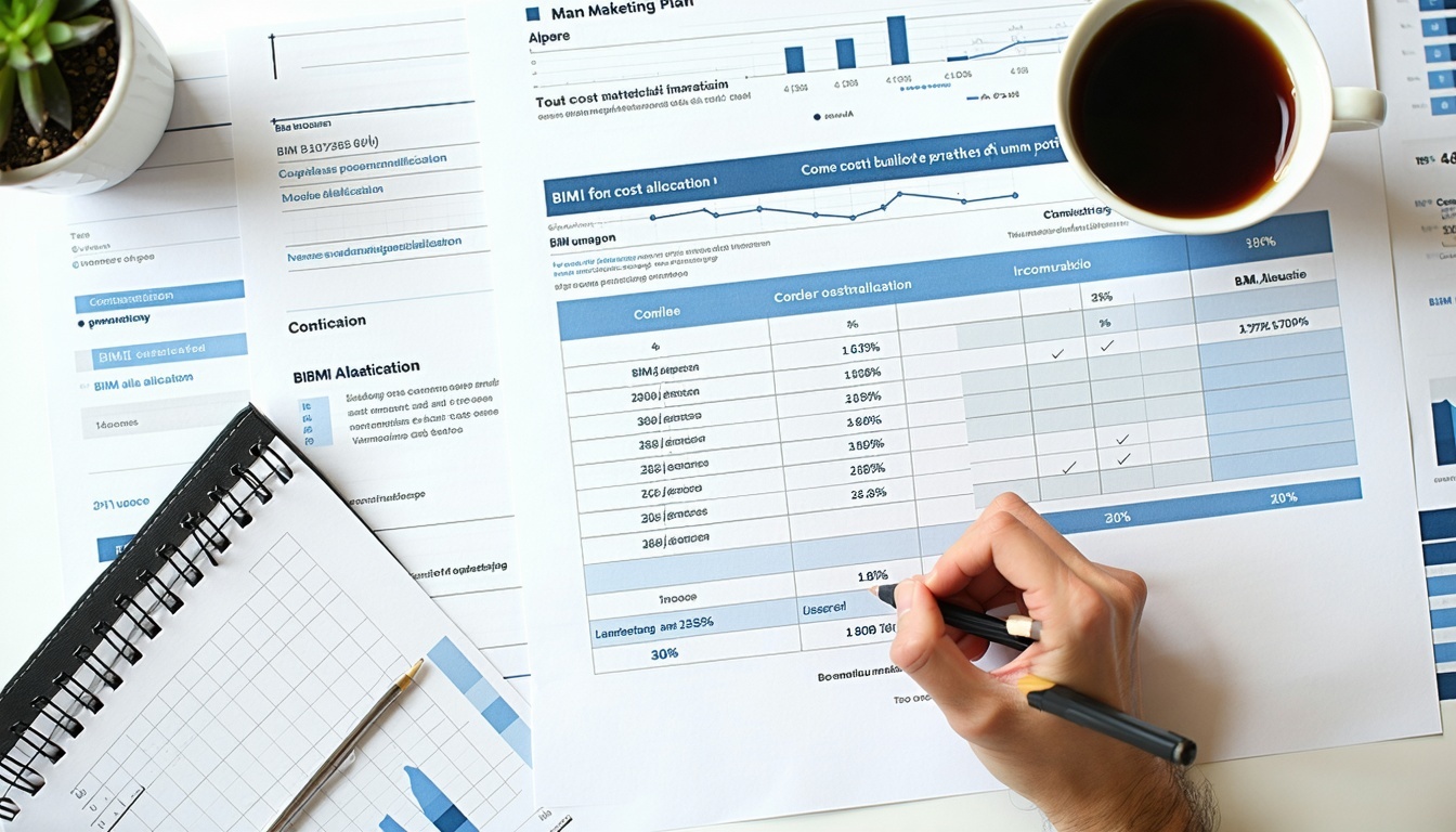 A marketing plan on the table with BIMI cost allocation-1
